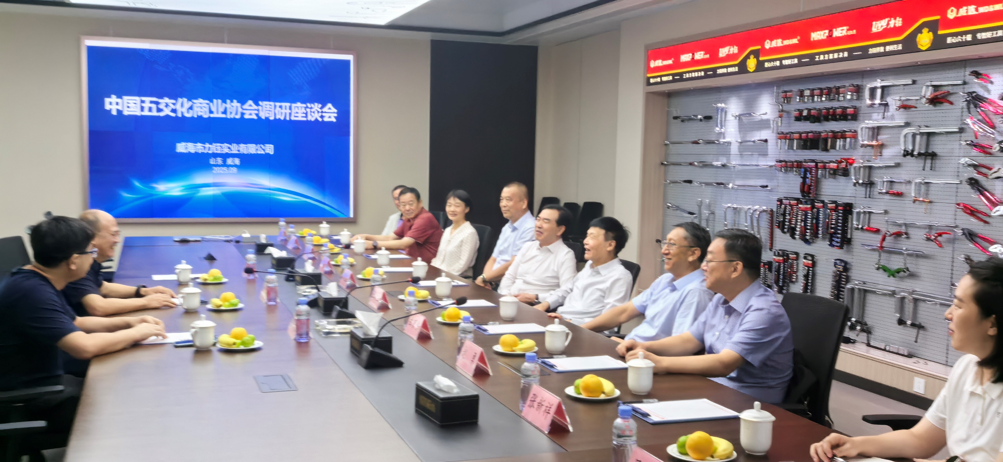 中国五金交电化工商业协会调研文登YH533388银河工具集团 盛赞其行业标杆作用(图3) 33.jpg
